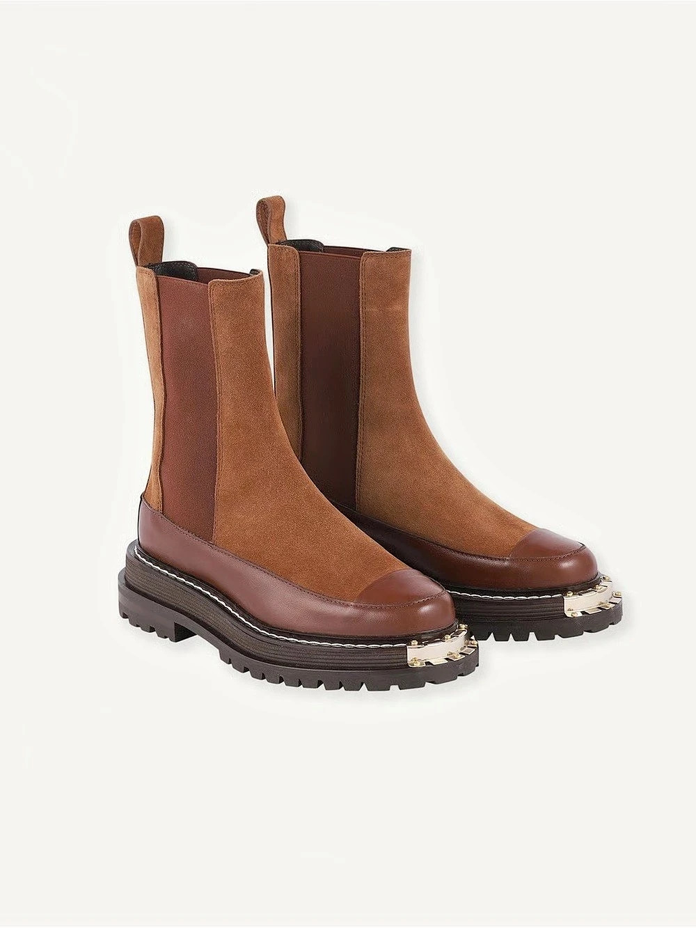 Sandro Suede Leather Chelsea Boots Like New